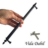 Erciyes kulp Siyah 224 mm Kulp Mobilya Mutfak Dolabı Çekmece Dolap Kapak Kulpu Kulbu Metal Kulpları