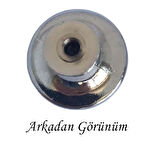 Düz Düğme Krom Kulp Mobilya Çekmece Dolap Kapak Kulbu Metal Kulp Aksesuarları Vidalı