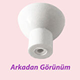 Çayır Düğme Beyaz Kulp Mobilya Çekmece Dolap Kapak Kulbu Metal Kulp Aksesuarları Vidalı