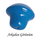 15 Adet Mavi Mantar Düğme Kulp Çocuk Bebek Mobilya Çekmece Dolap Kapak Kulbu Metal Kulp Aksesuarları Vidalı