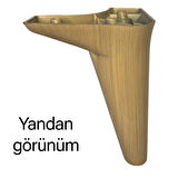 4 Adet Zelve 15 cm Açık Ceviz  Lüx Mobilya Kanepe Sehpa Ünite Koltuk Ayağı Baza Ayak 