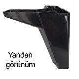 8 Adet Serdivan 12 cm Siyah Lüx Mobilya Kanepe Sehpa Ünite Koltuk Ayağı Baza Ayak 
