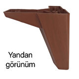 Serdivan 12 cm Ceviz Ahşap Desenli Lüx Mobilya Kanepe Sehpa Ünite Koltuk Ayağı Baza Ayak 