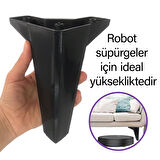 4 Adet Serdivan 15 cm Siyah Lüx Mobilya Kanepe Sehpa Ünite Koltuk Ayağı Baza Ayak 