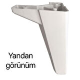 4 Adet Serdivan 15 cm Beyaz Lüx Mobilya Kanepe Sehpa Ünite Koltuk Ayağı Baza Ayak 