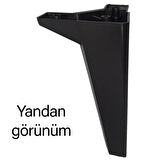 4 Adet Serdivan 20 cm Siyah Lüx Mobilya Kanepe Sehpa Ünite Koltuk Ayağı Baza Ayak 