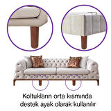 2 Adet Ayarlı Destek Ayağı 13 x 19 cm Kahverengi Gizli Ayak M8 Civatalı İncediş Mobilya Kanepe Baza Koltuk