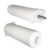 Ayarlı Destek Ayağı 9.5 x 14.5cm Beyaz Gizli Ayak M8 Civatalı İncediş Mobilya Kanepe Baza Koltuk 