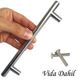 12 Adet Boy Kulp Krom 128 mm Kulp Mobilya Mutfak Dolabı Çekmece Dolap Kapak Kulpu Kulbu Metal Kulpları