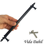 5 Adet Erciyes kulp Siyah 192 mm Kulp Mobilya Mutfak Dolabı Çekmece Dolap Kapak Kulpu Kulbu Metal Kulpları
