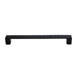 4 Adet Bihter Desenli Kulp 160 mm Siyah Mutfak Kulpu Çekmece Dolap Kapak Kulbu Metal  Mobilya Dolabı