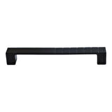 12 Adet Bihter Desenli Kulp 128 mm Siyah Mutfak Kulpu Çekmece Dolap Kapak Kulbu Metal  Mobilya Dolabı