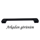 4 Adet Oval Marmara Kulp 160 mm Siyah Mutfak Kulpu Çekmece Dolap Kapak Kulbu Metal  Mobilya Dolabı 