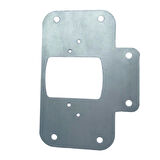 Dolap Kapak Taş Menteşe Tamir Sacı Pratik Onarım Kiti Krom Metal Yuva Tablası 6.5 x 9 cm (4 ADET)