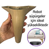 Zelve 6'Lı Set Mobilya Ünite Çekyat Koltuk Kanepe Ayarlı M8 Destek Ayağı 15 Cm Açık Ceviz Baza Ayak
