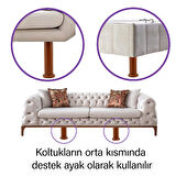 2 Adet Modül Ayarlanabilir Destek Ayağı 15 X 23 Cm Kahverengi Ayak Mobilya Kanepe Baza Koltuk Ünite Ayakları 