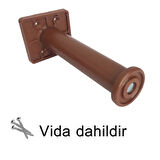 2 Adet Modül Ayarlanabilir Destek Ayağı 15 X 23 Cm Kahverengi Ayak Mobilya Kanepe Baza Koltuk Ünite Ayakları 