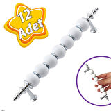 12 Adet İnci Kulp 128 mm Krom Mutfak Kulpu Çekmece Dolap Kapak Kulbu Metal Mobilya Dolabı Kulpları 