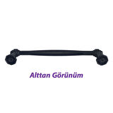15 Adet Padişah Kulp 128 mm Siyah Mutfak Kulpu Çekmece Dolap Kapak Kulbu Metal Mobilya Dolabı Kulpları