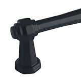 15 Adet Padişah Kulp 128 mm Siyah Mutfak Kulpu Çekmece Dolap Kapak Kulbu Metal Mobilya Dolabı Kulpları