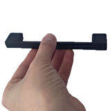 12 Adet Marmara Kulp 128 mm Siyah Mutfak Kulpu Çekmece Dolap Kapak Kulbu Metal  Mobilya Dolabı Kulpları 