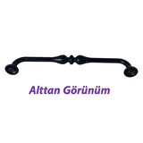 Fesleğen Kulp 160 mm Siyah Mutfak Kulpu Çekmece Dolap Kapak Kulbu Metal  Mobilya Dolabı Kulpları 