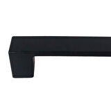 Bihter Düz Kulp 224 mm Siyah Mutfak Kulpu Çekmece Dolap Kapak Kulbu Metal Mobilya Dolabı Kulpları 