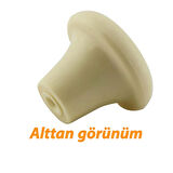 15 Adet Sert Plastik Mantar Düğme Kulp Krem Dolap Mobilya Mutfak Dolabı Çekmece Kapak Kulpu Kulbu 