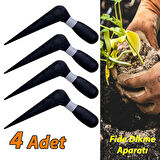 4 Adet Fide Fidan Dikme Aparatı Dökme Plastik Sivriç Toprak Delme Ekim Aleti 18 cm 