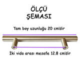 Boy Kulp İnox 128 mm Kulp Mobilya Mutfak Dolabı Çekmece Dolap Kapak Kulpu Kulbu Metal Kulpları