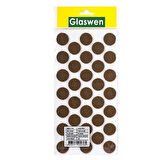 Yapışkanlı Yuvarlak Keçe Masa Sandalye Parke Zemin Ayak Koruyucu Kaydırmaz Keçesi 24 mm (33'LÜ PAKET)