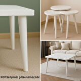 4 Adet Ahşap Ayak 40 Cm Beyaz M8 Civatalı Bağlantı Aparatlı Mobilya Tabure Sehpa Masa Destek Ayağı