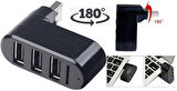 Lunatic 4692 4 Port Usb 2.0 Oynar Başlıklı Hub Çoklayıcı Çoğaltıcı 180 Derece