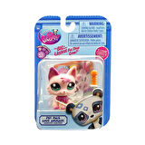 Hasbro Littlest Pet Shop Tekli Figür 00522 G7#79 PEMBE KEDİ