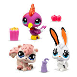 Hasbro Littlest Pet Shop 3'lü Figür 00598 G7#99-100-101