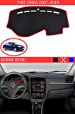 GUERRINO Torpido Koruma Halısı Siyah Kenar Renk Kırmızı Fiat Linea 2007-2015 ile Uyumlu