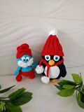 PENGUEN VE NOEL BABA OYUNCAK SETİ (EL ÖRGÜSÜDÜR)