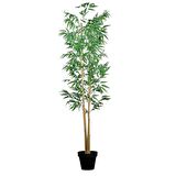 Yapay Ağaç 4 Gövdeli Bambu Ağacı 185 cm 1.Kalite Yapay Çiçek