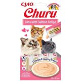 CİAO CHURU TON BALIK VE SOMON KEDİ KREMASI 4X 14GR