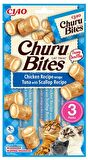Ciao Churu Bites Tavuk Sargılı Deniz Taraklı ve Ton Balıklı Kedi Ödül Kreması 3x10 Gr