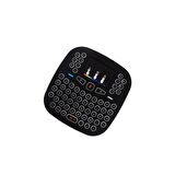 QASUL 2.4ghz I18 Mini Kablosuz Klavye Touch Pad Işıklı Klavye