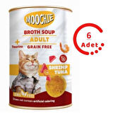 Moochie Karides Ton Balık Yetişkin Kedi Çorbası 135 ML x 6 Adet