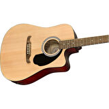Fender FA-25CE Dreadnought Ceviz Klavye Naturel Elektro Akustik Gitar