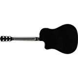 Fender CD-60SCE WN BLK Elektro Akustik Gitar (KILIF+ASKI+JAK+PENA)