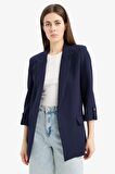 	Regular Fit Ceket Yaka Basic Düz Blazer Ceket