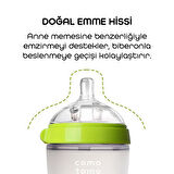 Comotomo Antikolik Silikon Biberon 250 ml 3-6 Ay Yeşil