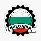 Bulgaristan Bayrağı Çıkartması Arma Araba Sticker Etiket 19CM