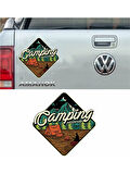 Offroad Kamp Adventure Araba Sticker 18CM