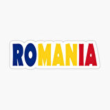 Romanya Çıkartması Sticker Etiket 19CM
