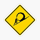 Sisyphus Crossing Sticker Etiket Yapıştırma 19CM